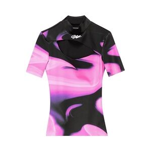 OFF WHITE | Liquid Melt Cutout Tee 'Pink' | Size XS